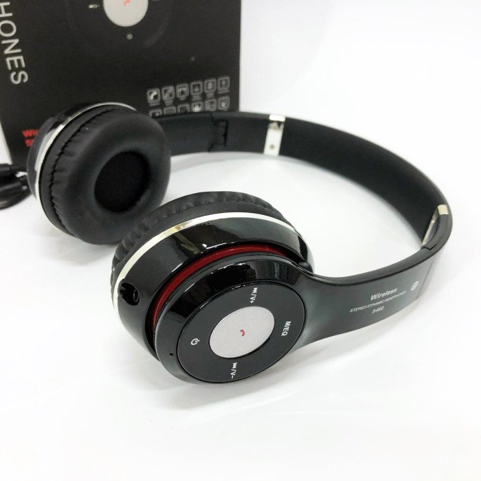 Бездротові навушники S460 Bluetooth black з MP3 плеєром чорний 18-20000 Гц, Бездротові блюз навушники