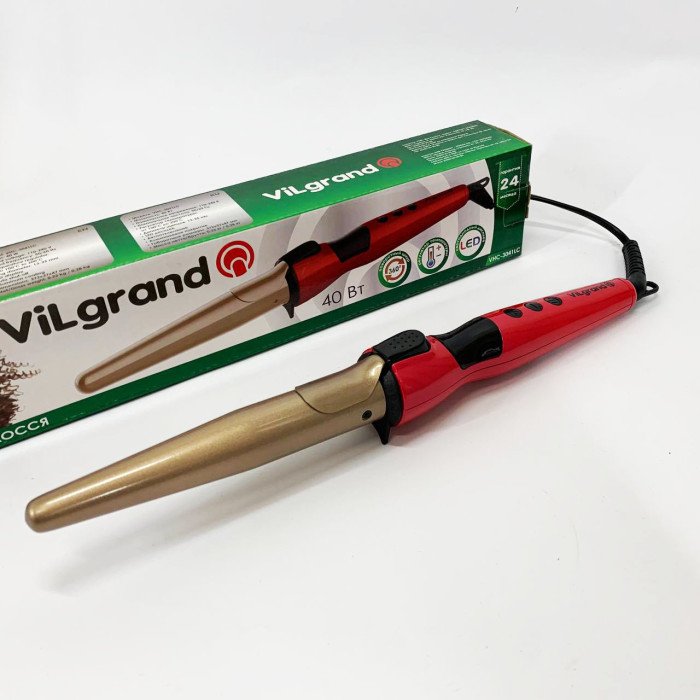 Плойка конусна ViLgrand VHC-3041LC. Колір: червоний