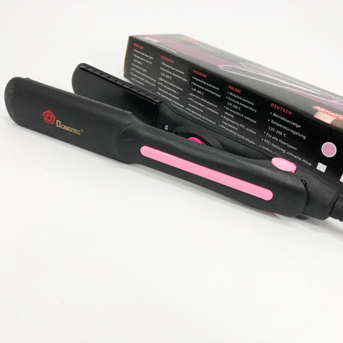 Щипці, плойка прасок DOMOTEC MS-4905, Щітка щипці для випрямлення волосся. Колір: рожевий