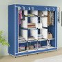 Складна тканинна шафа для одягу 170*45*170см Storage Rack, універсальна тканинна шафа для речей Синій