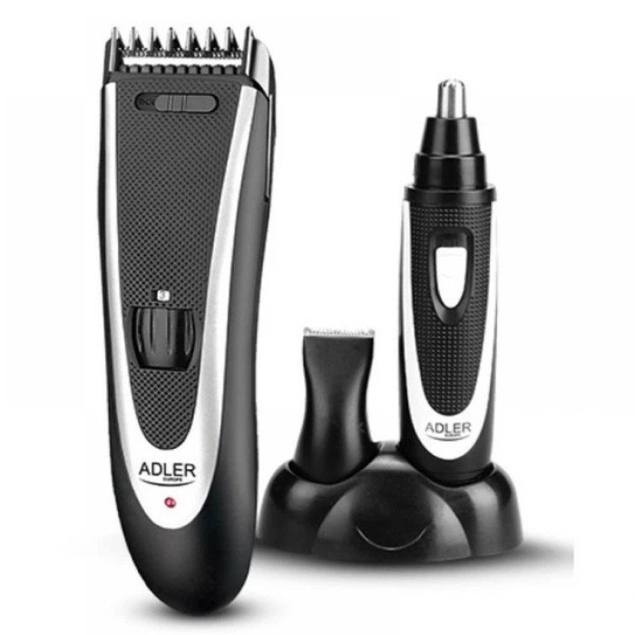 Машинка для стрижки Adler AD 2822 чоловічий тример з насадками для голови носа вух та тіла