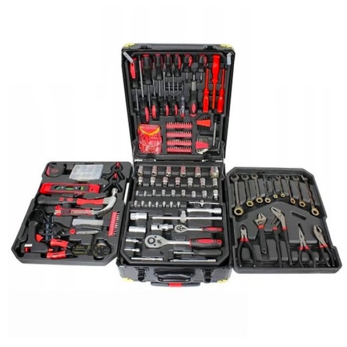 Професійний набір інструментів Tools Set KRAFFTEC у валізі з тріскачкою із 408 предметів