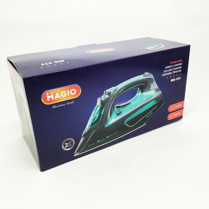 Праска Magio MG-533, Ефективна парова праска для одягу, Парова праска для домашнього використання