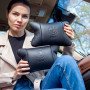 Преміальний набір автоподушок BMW із натуральної шкіри – подушки + брелок