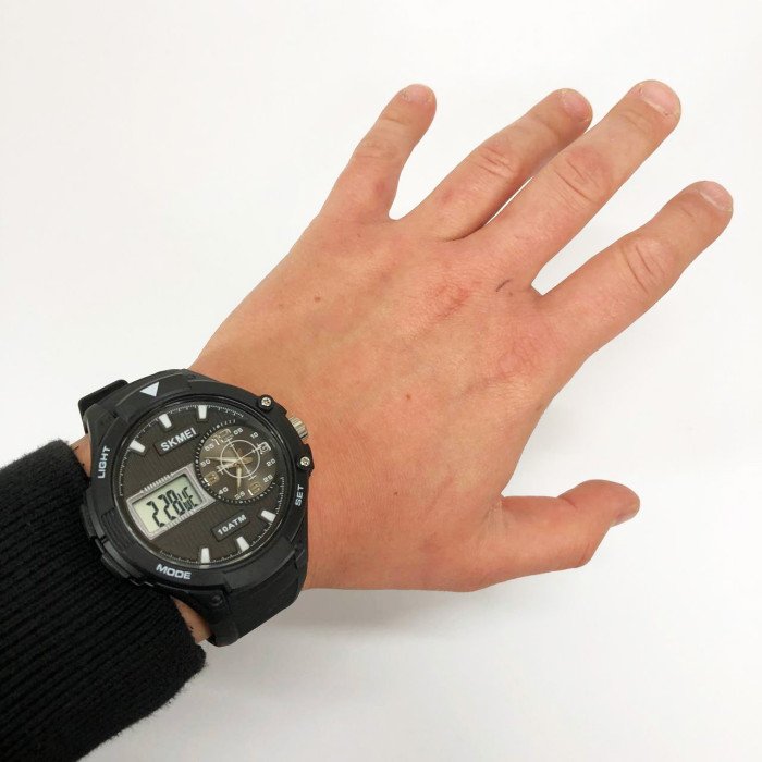 Годинник наручний чоловічий SKMEI 1761BKWT, оригінальний чоловічий годинник, брендовий чоловічий годинник