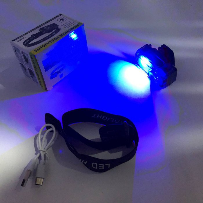 Ліхтар налобний YJ-A06-LED+6SMD, Тактичний ліхтар з червоним світлом на каску, Головний ліхтарик