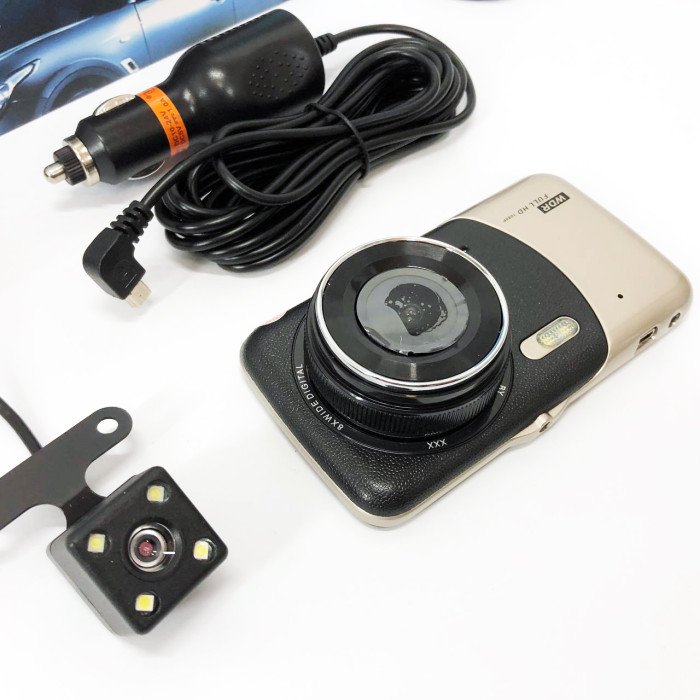 Відеореєстратор автомобільний MHZ DVR CT503 1080P з двома камерами, Реєстратор з камерою на машину