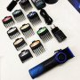 Професійна машинка для стрижки волосся VGR V-001 BLUE з дисплеєм 9000 об/хв та 10 насадками 1,5-24 мм