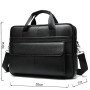Чоловіча шкіряна сумка для ноутбука з італійської шкіри, формат А4, преміум клас
