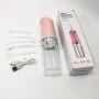Іригатор для чищення зубів та порожнини рота Oral Irrigator з акумулятором та змінними насадками. Колір: рожевий