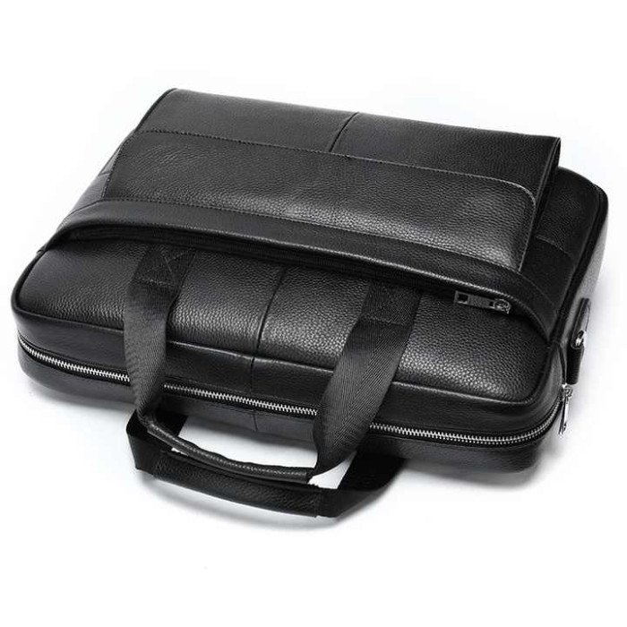 Чоловіча шкіряна сумка для ноутбука з італійської шкіри, формат А4, преміум клас