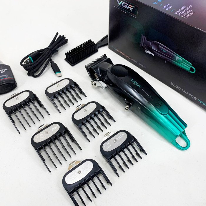 Акумуляторна машинка для стрижки VGR V-662 Колір: зелений