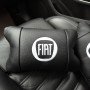 Набір подушок Fiat з натуральної шкіри + вишивка логотипу та шкіряний брелок у подарунок