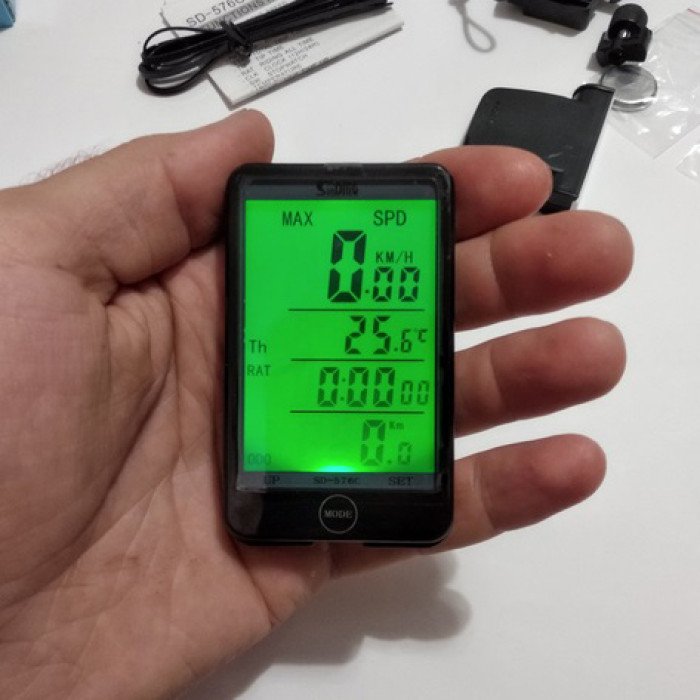 Велокомп'ютер SD-576C бездротовий з підсвічуванням екрану