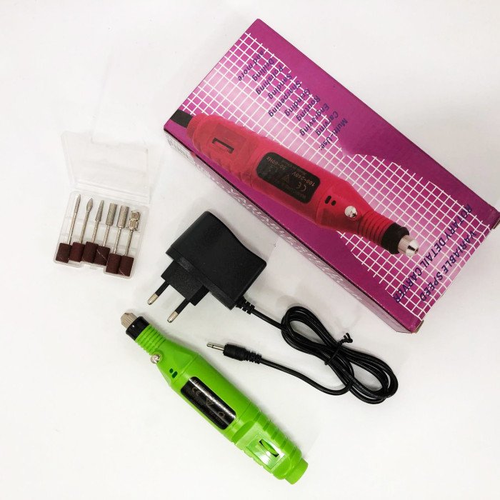 Ручний фрезер для нігтів SmartUs CBM-033 для манікюру та педикюру в домашніх умовах. Колір: зелений