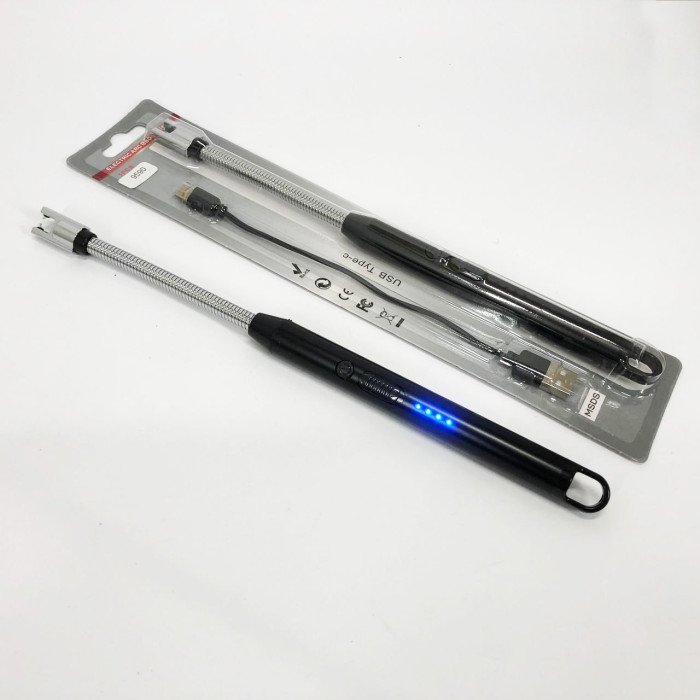 Запальничка електрична BBQ Lighter імпульсна плазмова вітрозахисна USB запальничка для газової плити