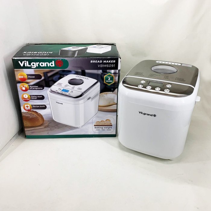 Хлібопічка ViLgrand VBM6091. Колір: білий