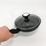 Сковорода UNIQUE UN-5143 20 см. з кришкою з антипригарним гранітним покриттям, для всіх видів плит