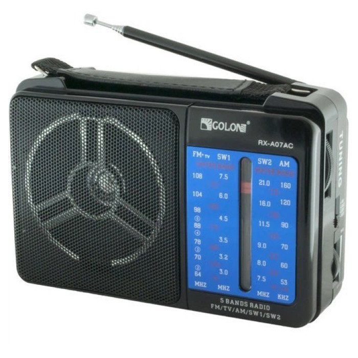 Радіоприймач GOLON RX-A07 на батарейках та від мережі