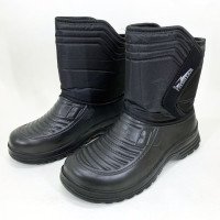 Чоботи чоловічі чорні утеплені 42р 26см Гумові чоботи короткі рибальські