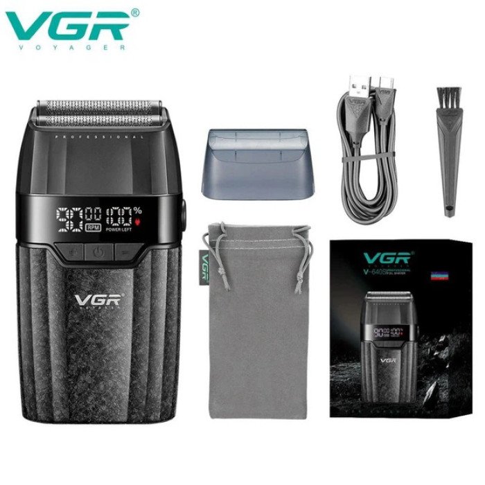 Електробритва VGR V-640S подвійна сітка 9000 RPM