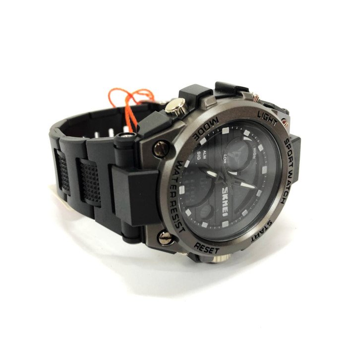 Годинник наручний чоловічий SKMEI 2031BK BLACK, чоловічий тактичний годинник, протиударний годинник. Колір: чорний