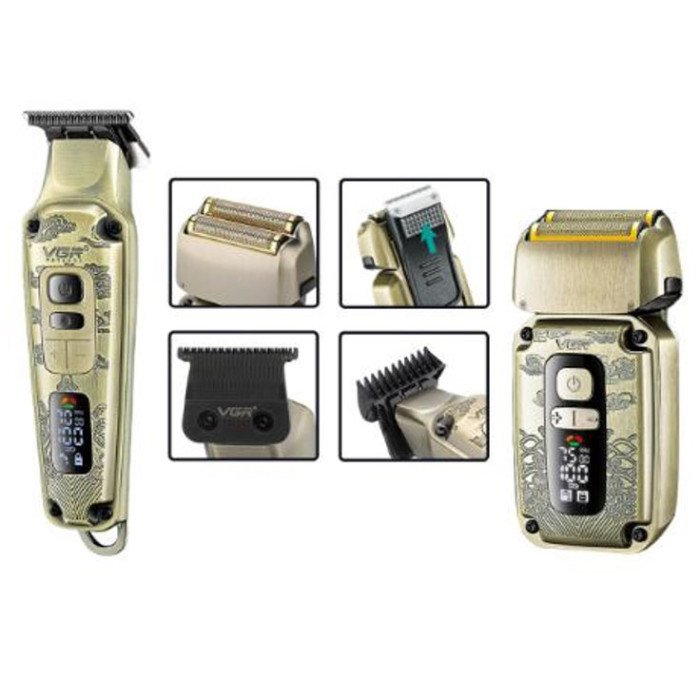 Машинка для стрижки та гоління VGR V-641, Бездротова електробритва, Машинка для стрижки голови