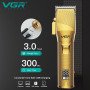 Акумуляторна машинка для стрижки волосся VGR V-280 з дисплеєм та насадками, Якісна машинка