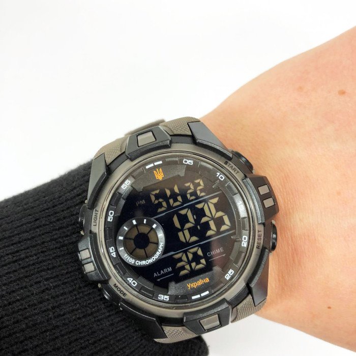 Годинник наручний чоловічий SKMEI 3212/2123GY, Чоловічий армійський водостійкий тактичний годинник,