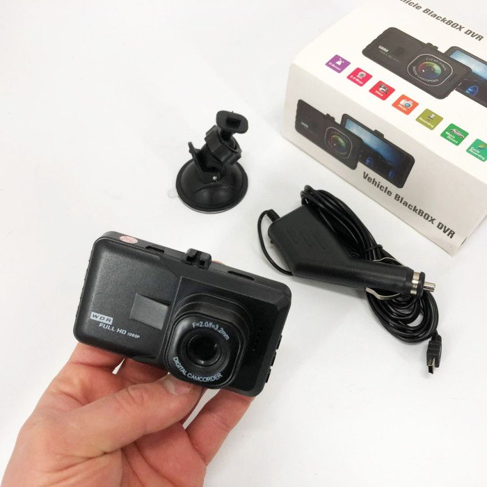 Автомобільний відеореєстратор 626-2, LCD 3", Angel Lens, 1080P Full HD, металевий корпус