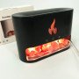 Лампа зволожувач повітря Docsal Flame 3 в 1 з соляним камінням, Портативний зволожувач повітря лампа