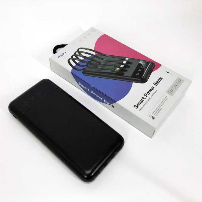 Павербанк Power Bank UKC 50000mAh Мобільна зарядка зовнішній акумулятор портативний павер. Колір: чорний