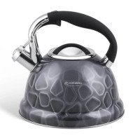 Чайник із свистком Edenberg EB-1910 з турбо індукційним дном 3л Black Чайник із свистком Edenberg EB-1910 з турбо індукційним дном 3л Black