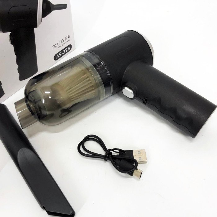 Ручний міні акумуляторний пилосос для машини / будинку з насадками AS-228