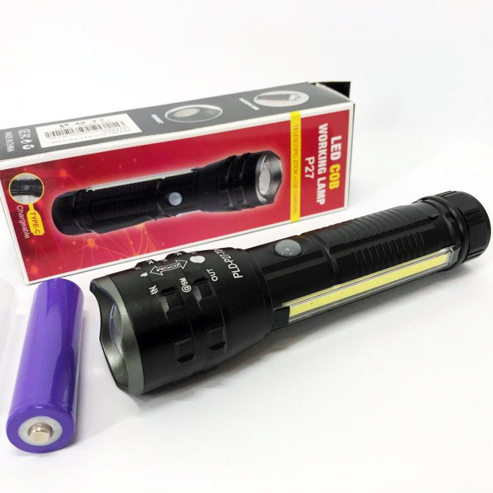 Кишеньковий ліхтарик PLD-P27 White Laser LED PM10-TG+COB, Надпотужний ліхтарик, Підствольний ліхтарик