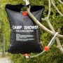 Походный туристический душ 20л 50°C CAMP SHOWER 41x60 см, кемпинговый душ с шнуром и крюком для подверса