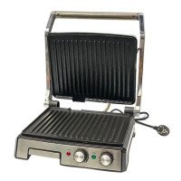 Гриль двосторонній німецької якості Rainberg RB-2282 притискний електричний гриль із пластинами 3800Вт