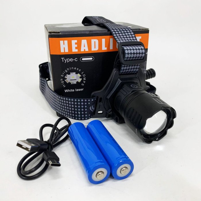 Ліхтар налобний 8505 WHITE LASER LED PM10-4TG (White+Yellow+Blue+Red) 2x18650