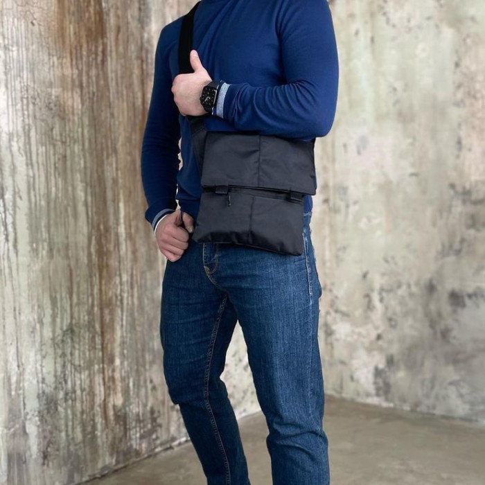 Борсетка сумка через плече, Чоловічі сумки через плече, Месенджер тканинний, Сумка кобура наплічна