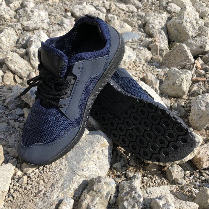 Кросівки сітка чоловіча сіточка 41 розмір. Чоловічі кросівки з тканини, що дихають. Модель 23576. Колір: синій