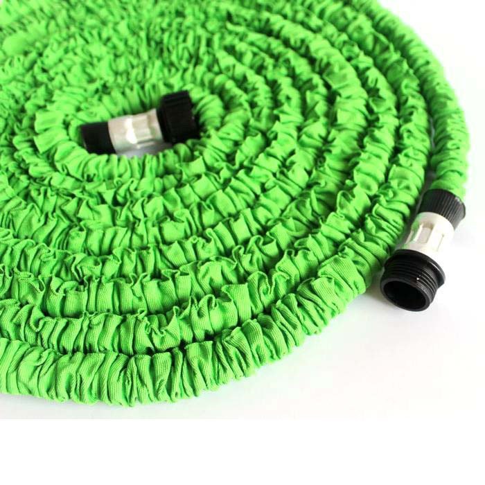 Шланг садовий Magic House 15.0м з розпилювачем (6 режимів). Колір: зелений