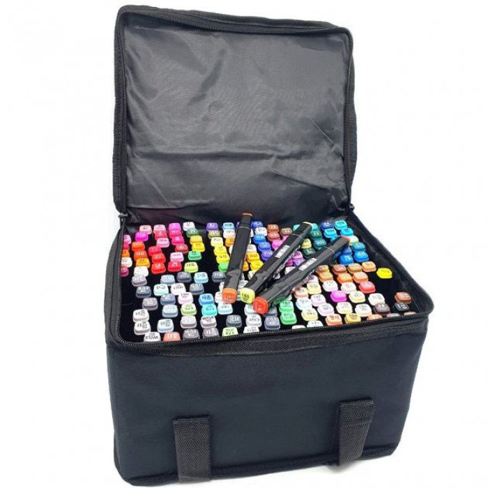 Набір кольорових маркерів 168 шт, Скетч маркери Професійні маркери, Маркери для графіки та живопису