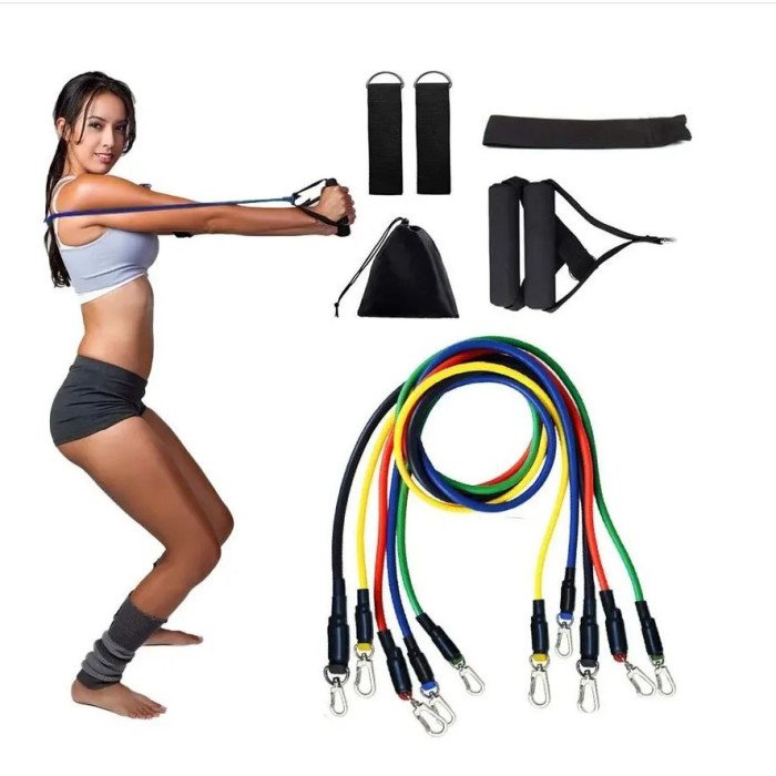 Гумовий еспандер для тренувань рук, Фітнес гумки 5 в 1, Фітнес петлі гумки еспандер