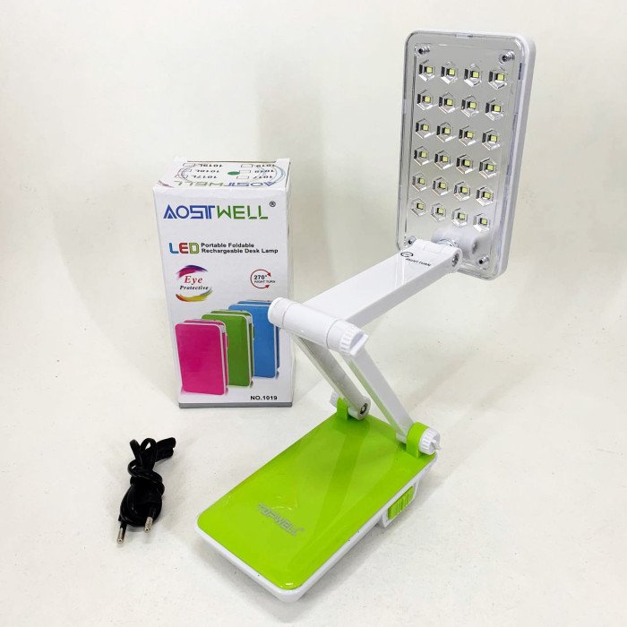 Настільна лампа Topwell 1019 Синя акумуляторна світлодіодна регуляція рівня нахилу. Колір: зелений