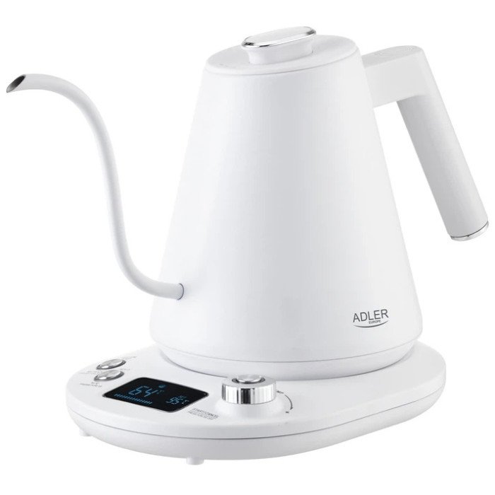 Електрочайник Adler AD 1349 1Л 900Вт Gooseneck з точним контролем температури White