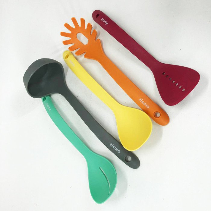 Набір кухонних речей Magio MG-1123 5 предметів, Силіконовий кухонний набір кухарів