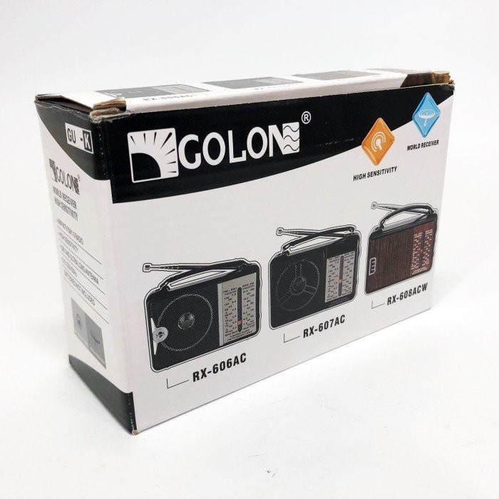 Портативний радіоприймач всехвильовий GOLON RX-607 AC, переносний приймач FM, FM-приймачі