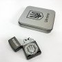 Дугова електроімпульсна запальничка USB Україна металева коробка HL-447. Колір: чорний