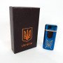 Електрична та газова запальничка Україна з USB-зарядкою HL-432, сенсорна запальничка. Колір: синій