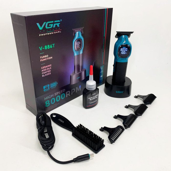 Тример для стрижки волосся VGR V-886T BLUE 8000RPM